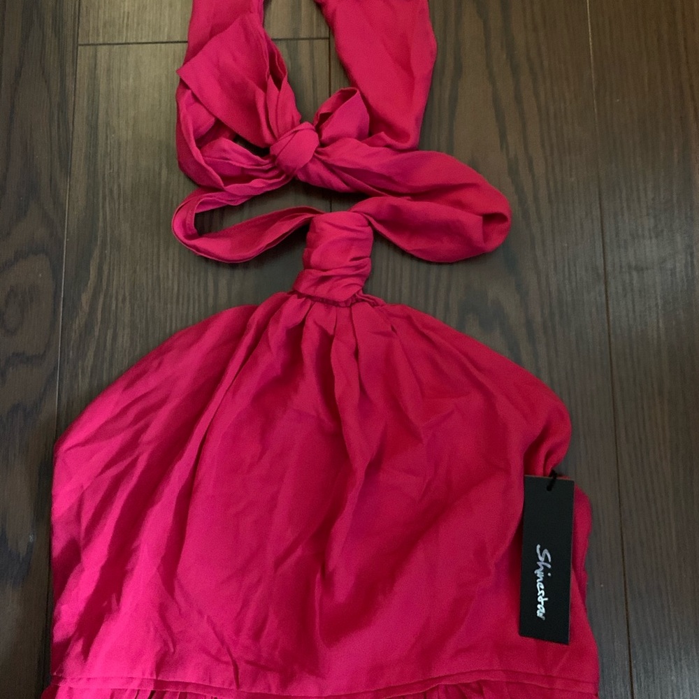 NWT Shinestar halter dress